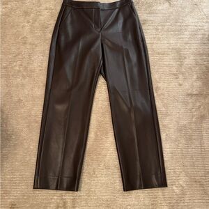 J. Crew Dark Brown Kate faux leather pant